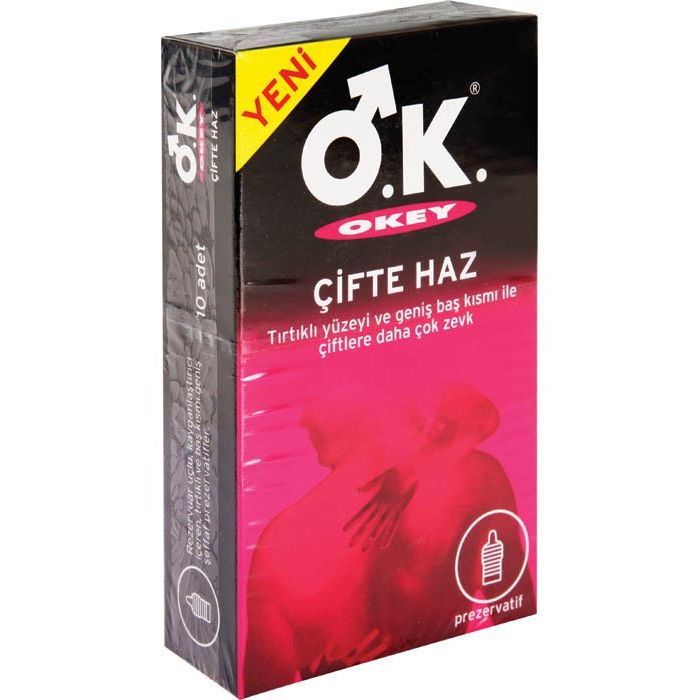 Okey Çifte Haz Prezervatif 10 lu